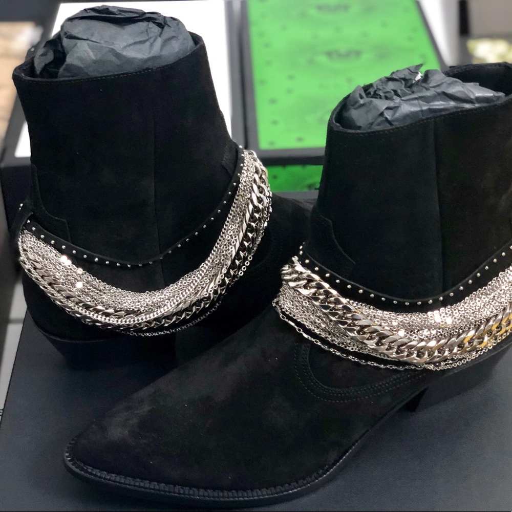Amiri chain boots